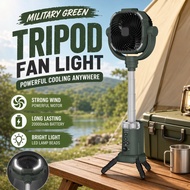 Portable Camping Fan With Misting Rechargeable 20000mah Outdoor Fan Led Light Powerbank