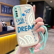 Case For Realme 5 5i 5s 6i C3 C3i Phone Airplane Paper Silicone Shockproof Strap