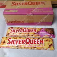 SILVERQUEEN 58GR 1 BOX ISI 10 PCS EX 62 GR COKELAT BESAR COKLAT SILVERQUEEN 58 GRAM ALMOND CASHEW ME