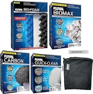 Trident Nova Fluval 206/207 Canister Filter Maintenance &amp; Replacement Filter Media Kit, Including Trident Nova Filter Media Bags (Quick Clear/Water polishing Pads, BioFoam, Carbon, Biomax)