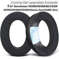 Cooling Gel Ear Pads for Sennheiser HD599/HD598/SE/CS/SR/HD595/HD569/HD560S/Game Zero/G4ME Zero, Rep