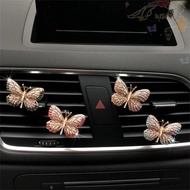 BLISS Car Perfume Clip Jewelry Woman Diamond-studded Air Conditioner Car-styling Butterfly Aroma Dif