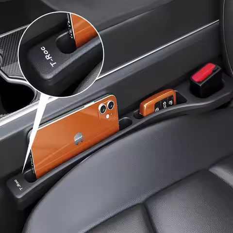 2Pcs Car Seat Gap Filler Leather Leak-proof Plug Strip For VW Volkswagen T ROC T-ROC