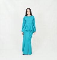 Baju kurung Nafiyah Peplum Fishtail Plain Women Dress- Ironless/Ready Stock/Murah/ Hot Item/Muslimah (PLUS SIZE)