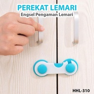 Cupboard Safety Lock - Cupboard Adhesive Lock - Cupboard Adhesive Hinge