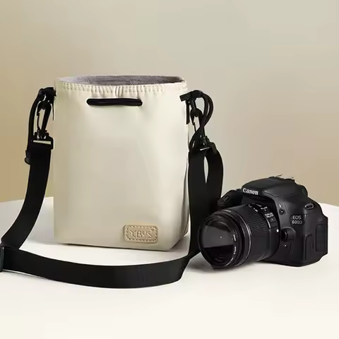 BOONA DSLR Camera Bag Pouch Lens Bag Drawstring Pouch Waterproof Camera Bag for DSLR Nikon Canon Son