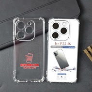 ITEL P55 NFC CASE AIRBAG ANTI CRACK THICK CLEAR SOFTCASE ITEL P55 NFC CLEAR PHONE CASE