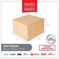 Plain 25X25X15 Cardboard Box - New -