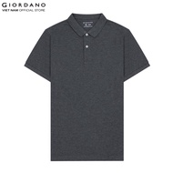 GIORDANO Áo Thun Nam Có Cổ Trơn Polo 01012018