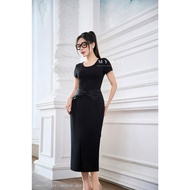 My Way Women's T-shirt and Pencil Skirt Set with High Quality Bow 6MAT297W-3MCO226