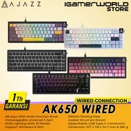 Ajazz AK650 Wired RGB Hotswap 5pin Gasket Structure Mechanical Gaming Keyboard