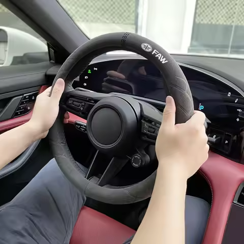 Car Steering Wheel Cover Auto Accesssories For FAW V5 X80 B50 Besturn X40 T77 V2 Vita F5 V70 D60 J6 