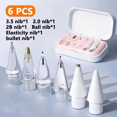 Replacement Pencil Tips for Apple Pencil 1/2/3th Apple Pencil Pro 2/4/6Pcs Soft Nibs for iPad Pro Pe