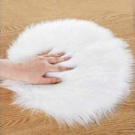 30cm X 30cm Round Plush Plush Pad With Non-Slip Base, Nail Art Photography Prop, Suitable For Nail P