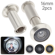 2 pcs Solid Brass 200 Degree 16 mm Door Viewer Peephole for 1.57inch to 2.36inch Door Thickness Home
