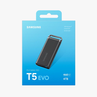 Samsung T5 EVO 4TB USB 3.2 Portable SSD (Black) MU-PH4T0S - for PC, Mac, Android