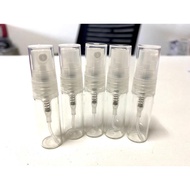 BOTOL PERFUME SPRAY JENIS KACA 3ml /2ml(GLASS BOTTLE FOR SPRAY PERFUME 3ml/2ml) Black/Transparent
