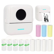 Mini portable printer ink-less sticker printer Mini thermal printer Sticky note photo sticker label 