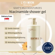 [LYDIMOON Official] Whitening Shower Gel Niacinamide moisturizing Goat Milk Body Wash Rejuvenating