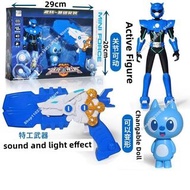 Mini Force Agent Transformation Toys Action Figures Weapon With Sound and Light MiniForce X Watch De
