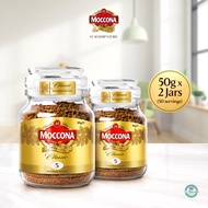(Bundle of 2) MOCCONA Classic Medium Roast Intensity 5 Freeze Dried Instant Coffee Jar 50g [HALAL]