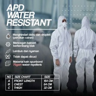 OVERALL SUIT HAZMAT MICROPORUS SPUNBON 75Gsm Anti Bacteria Virus Covid 19 White Men's Work ClothesPO
