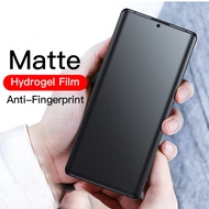 Full Cover Matte Hydrogel Film Samsung Galaxy A12 A32 A42 S8+ S9+ S10+ S10 Note 10 Lite 8 9 Note 20 Ultra S20 S21 Ultra/Plus Screen Protector