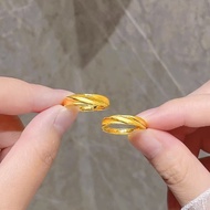 ring men ring Titanium Steel Gold Plated 24K Gold Gold 999 Mobius Ring Couple Ring Men Women Couple 