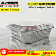 Aluminum foil tray and lid/ aluminum foil tray/ aluminum foil box aluminum foil ox 1400
