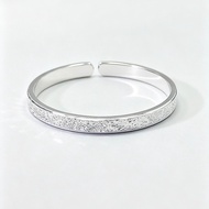 Pure Silver Bracelet [Silver Nail Sand] S999 Classic Fashion INS Bracelet