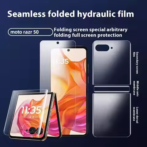 Matte Hydrogel Soft TPU Film For Motorola Razr 50 Ultra Razr 2022 Internal Inner Outer Hinge Sticker