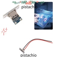 PISTACHIO USB Jack, Waterproof 2P Female Connector Jack, Charging Data Port Strip Line Of Solder Joi