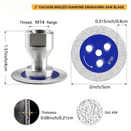 3pcs 50mm 2inch M14 Mini Diamond Cutting Disc Ultra Thin Professional for Marble Granite Concrete St