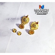 4.77GM-16 GOLD CALCUTTA EARRINGS-916 EARRINGS-916 INDIAN CALCUTTA EARRINGS-916 EARRINGS-916 EARRINGS