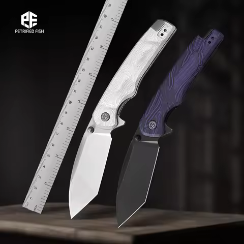 Petrified Fish PFE20 Folding Knife N690 Steel G10 Handle EDC Gift for Men Camping Outdoor
