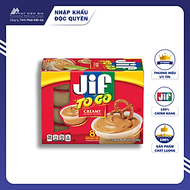 Bơ Đậu Phộng Mịn Jif To Go 344g (8 cốc x 43g) (Mỹ)