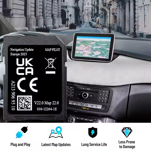 for Mercedes GLC C E V X class Car Garmin system GPS Map SD Card A2139069510 V22 NTG5.0 Full EU maps