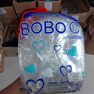 Balon Pvc 24 Inch Transparant Bobo Biru Stretch 1 Pack Isi 50 Lembar