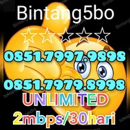 kartu perdana byu unlimited 2mbps 30 hari perdana by.u nomor cantik 2