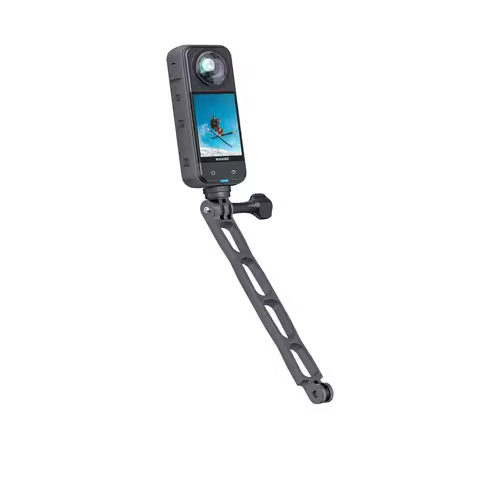 Aluminum Alloy Extension Arm for Gopro, Metal Pole Mount Helmet Stick Extension Arm Mount for Gopro 