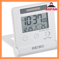 [Direct from Japan][Brand New]Seiko Clock Alarm Clock Traveller Radio Wave Digital Automatic Light Calendar Temperature Display Light Gold Color SQ772G SEIKO