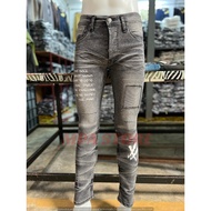 Seluar Jeans Buckroger Celana Koyak Tampal Stretch / Jeans Koyak Kain Getah / Ripped Jeans Stretch