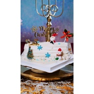 Winter White Festive Forest Christmas Logcake