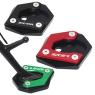 For KAWASAKI ZX-6R ZX6R ZX-10R ZX10R ZX 6R 10R Motorcycle Accessories Kickstand Enlarge Plate Side S
