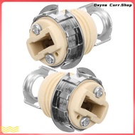 2pcs Ceramic G9 Light Threaded Socket Screw-in Light Bulb Socket Light Bulb Holder Replacement  ndun