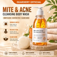 Quarxery Shower Gel Acne&Mite Cleansing Body Wash Mite Removal&Acne Removal Niacinamide Whitening Sh