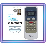 Replacement for Midea Khind RG51 Air Cond Aircond Air Conditioner Remote Control