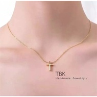 TBK Stainless Steel 18K Gold Plated Necklace for Unisex 26