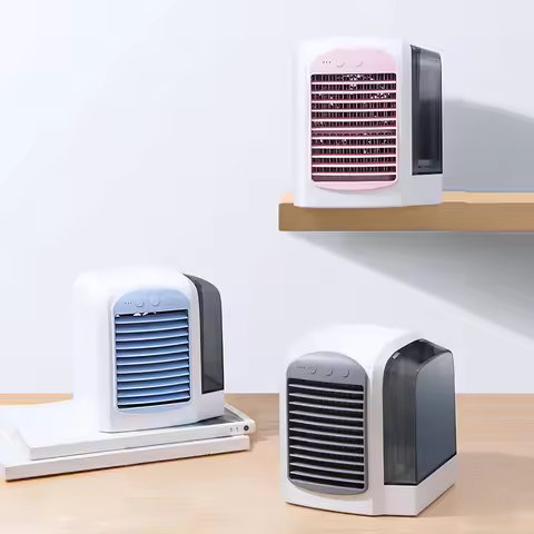 Water-Cooled Air Conditioner Air Cooling Machine Humidifier Mini Air Conditioner 380ml Tank Portable