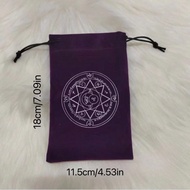 1 túi đựng bài Tarot 18*11,5cm, túi rút nhung, túi đựng trang'sức